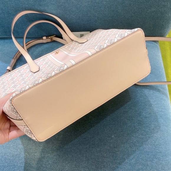 Tory Burch Geo Logo mini Top Zip Tote - Picture 6 of 9